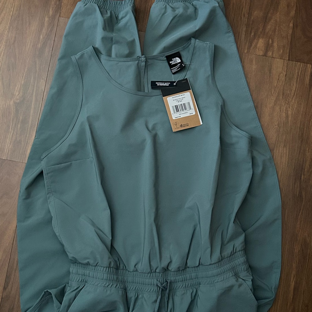 North Face Never Stop Wearing  Goblin Blue Jumpsuit  Size M - Picture 5 of 6